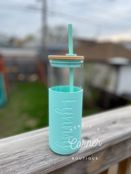 Not for sublimation Blank 22 oz glass water bottles with silicon sleeve