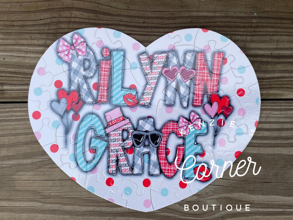 Blank sublimation HEART puzzle 52 pieces