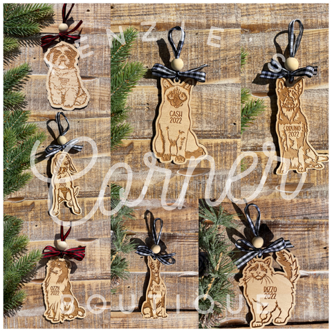 Personalized Dog ornament