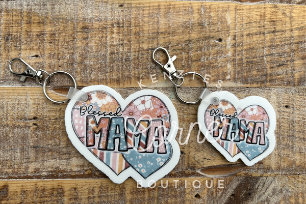 Blank Acrylic heart keychain