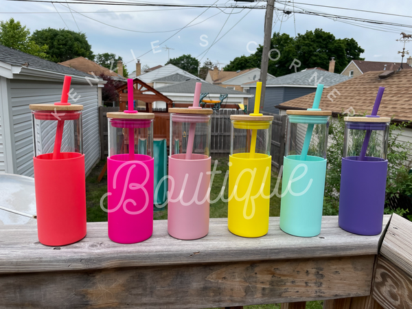 Not for sublimation Blank 22 oz glass water bottles with silicon sleeve