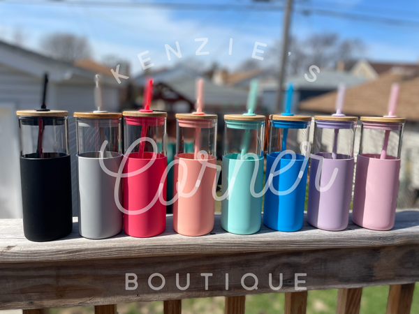 Not for sublimation Blank 22 oz glass water bottles with silicon sleeve