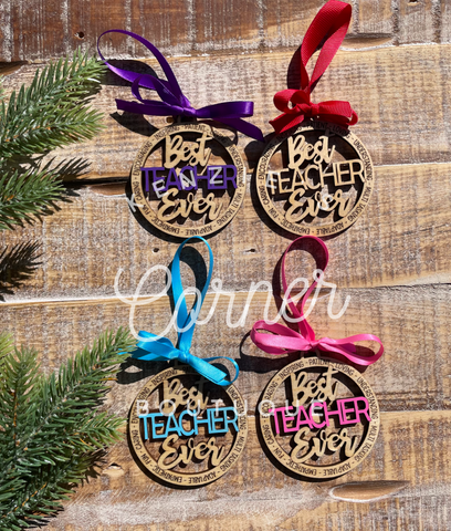 Best teacher ever ornament